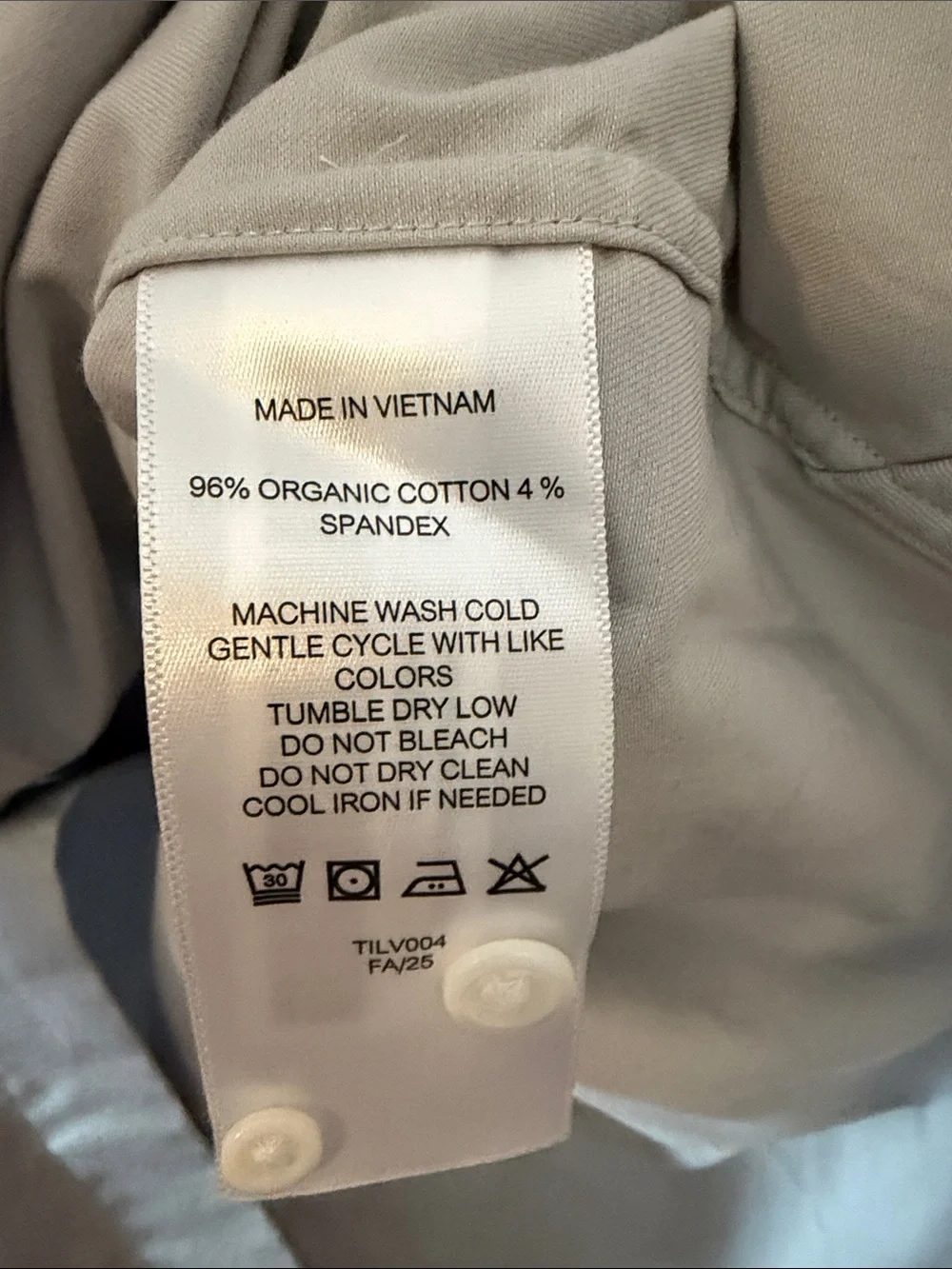 Quince Organic Cotton Stretch Twill Dress Shirt in Light Gray Size L